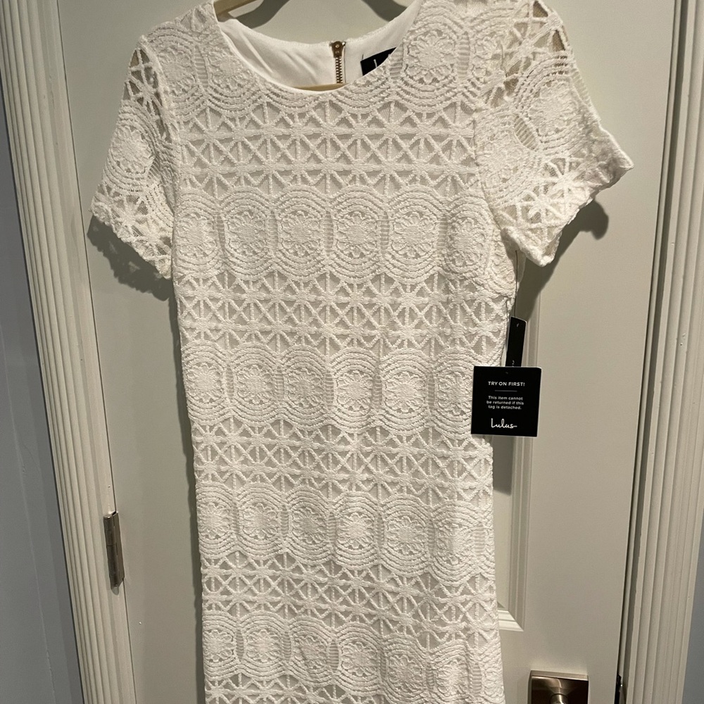 White short dress from Lulu’s, never worn, XS